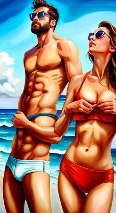 Hyperrealistic Beach Bunnies with Volumetric Lighting