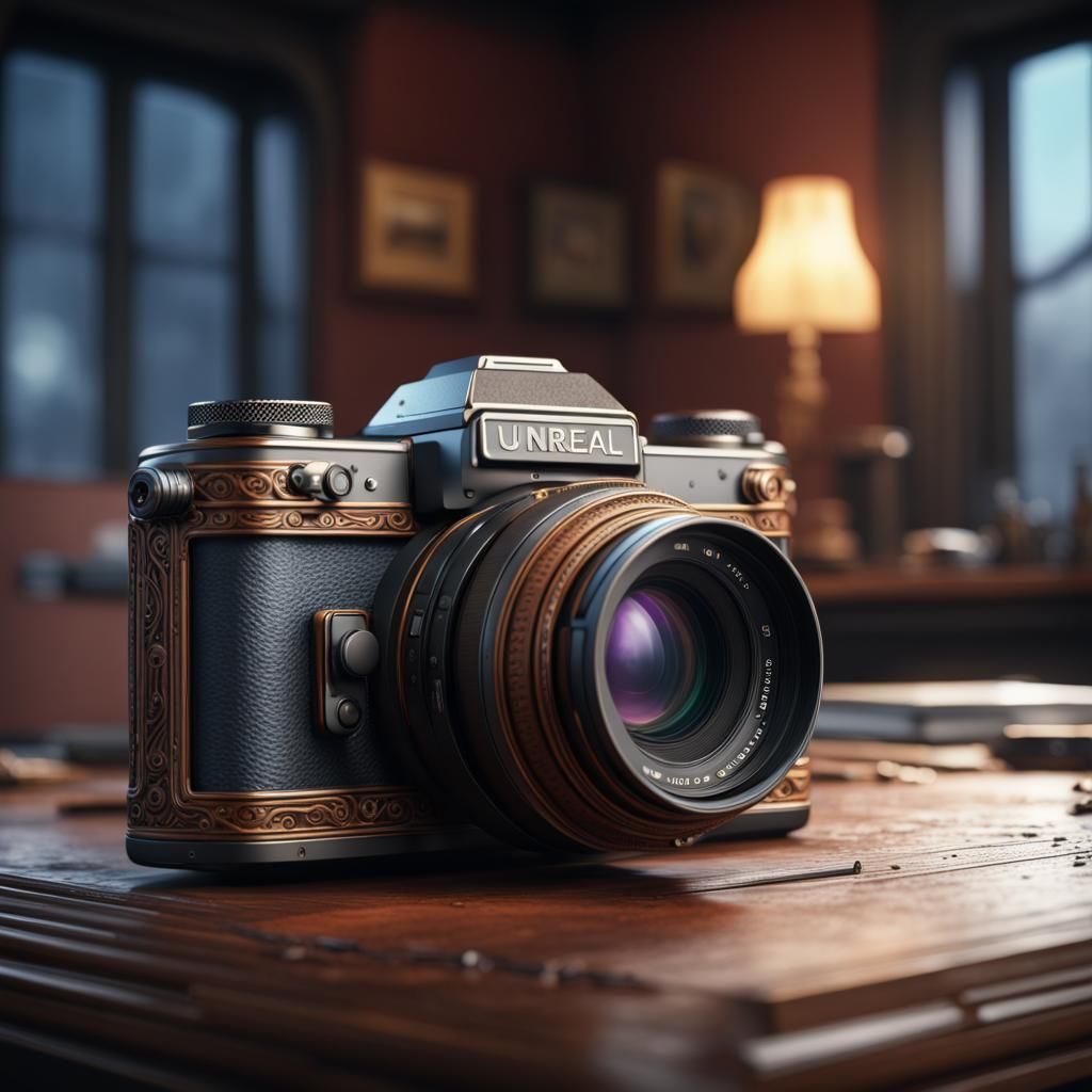 Camera on Desk: Detailed Matte Painting