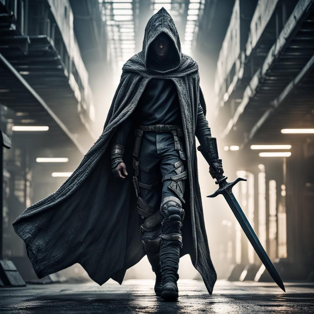 Heroic Warrior in a Dystopian Future