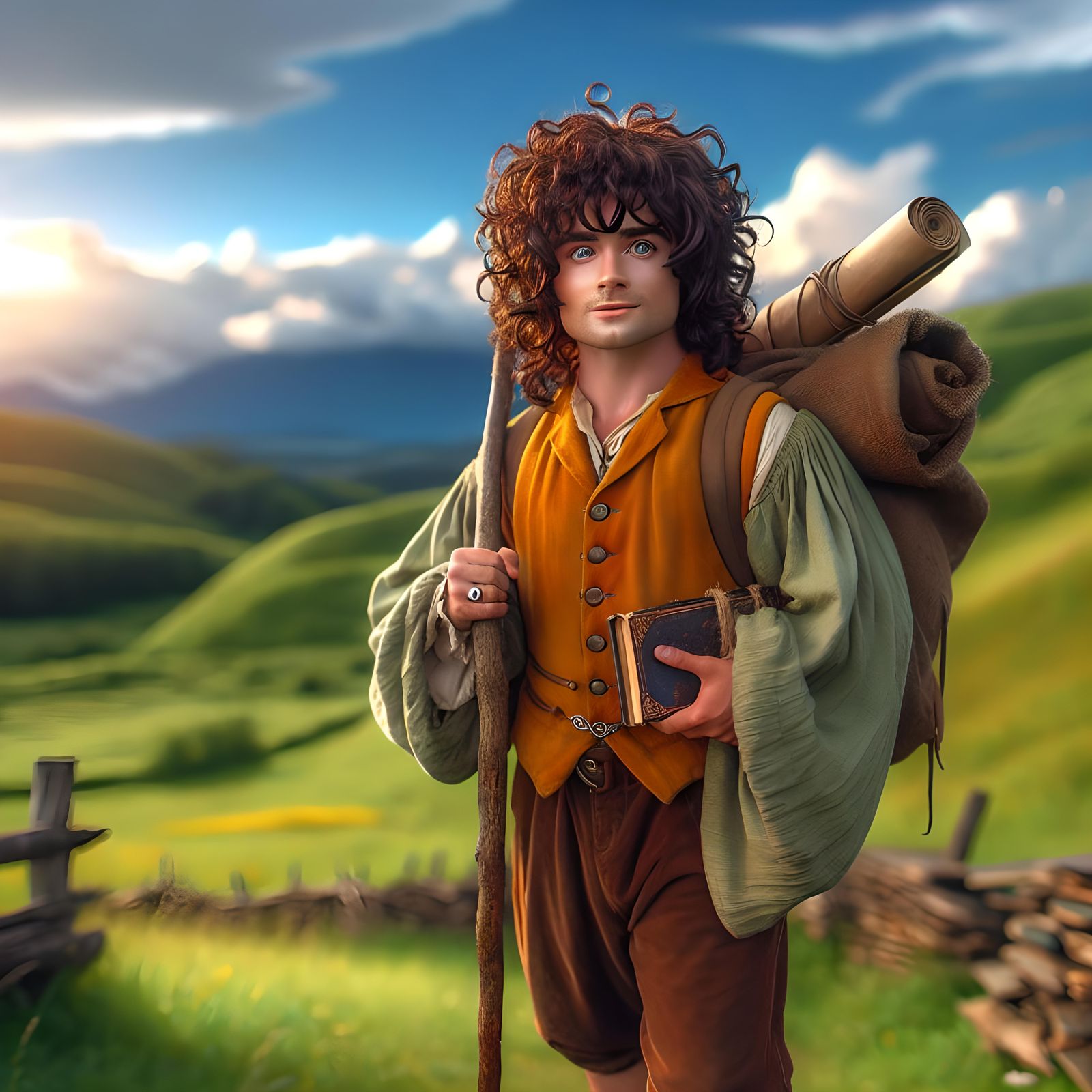 Hobbit adventurer in the tradition of tolkien