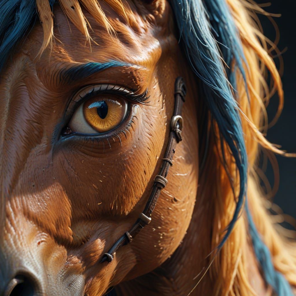 Velvety Horse Lips in Gentle Repose