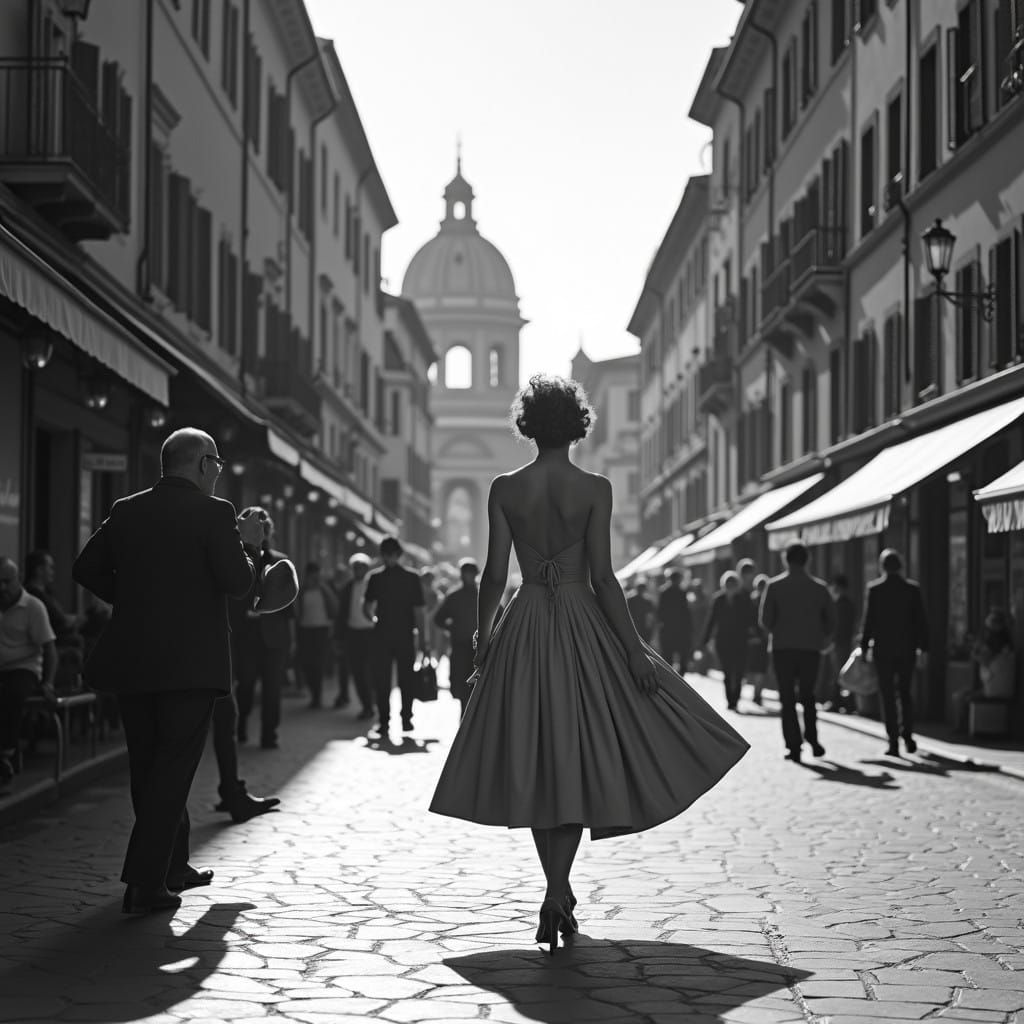 Rome in the 1950s: A Chic City Scene in Black and White
