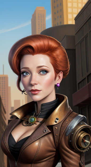 Steampunk Jane Jetson in Post-Apocalyptic LA