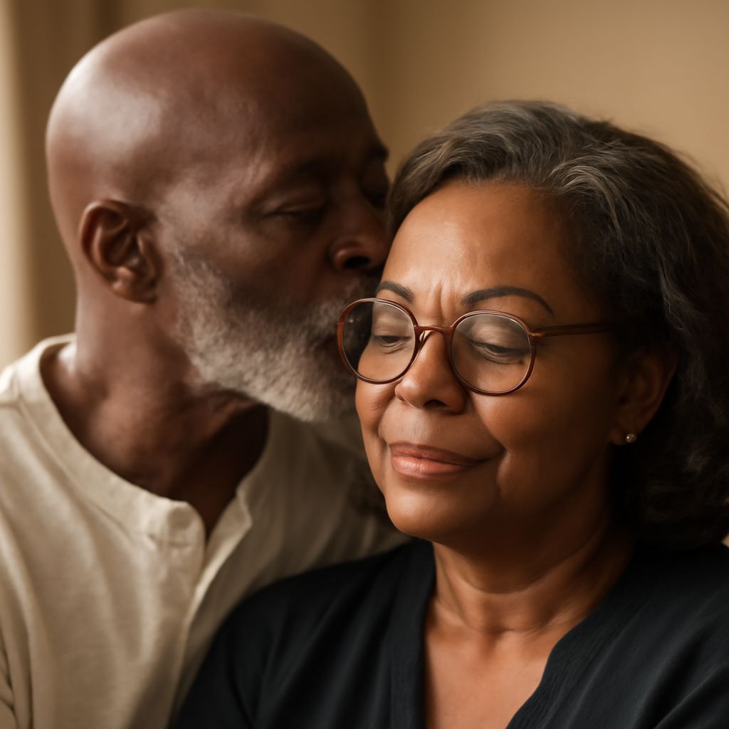 Heartwarming Digital Art of an Elderly Couple