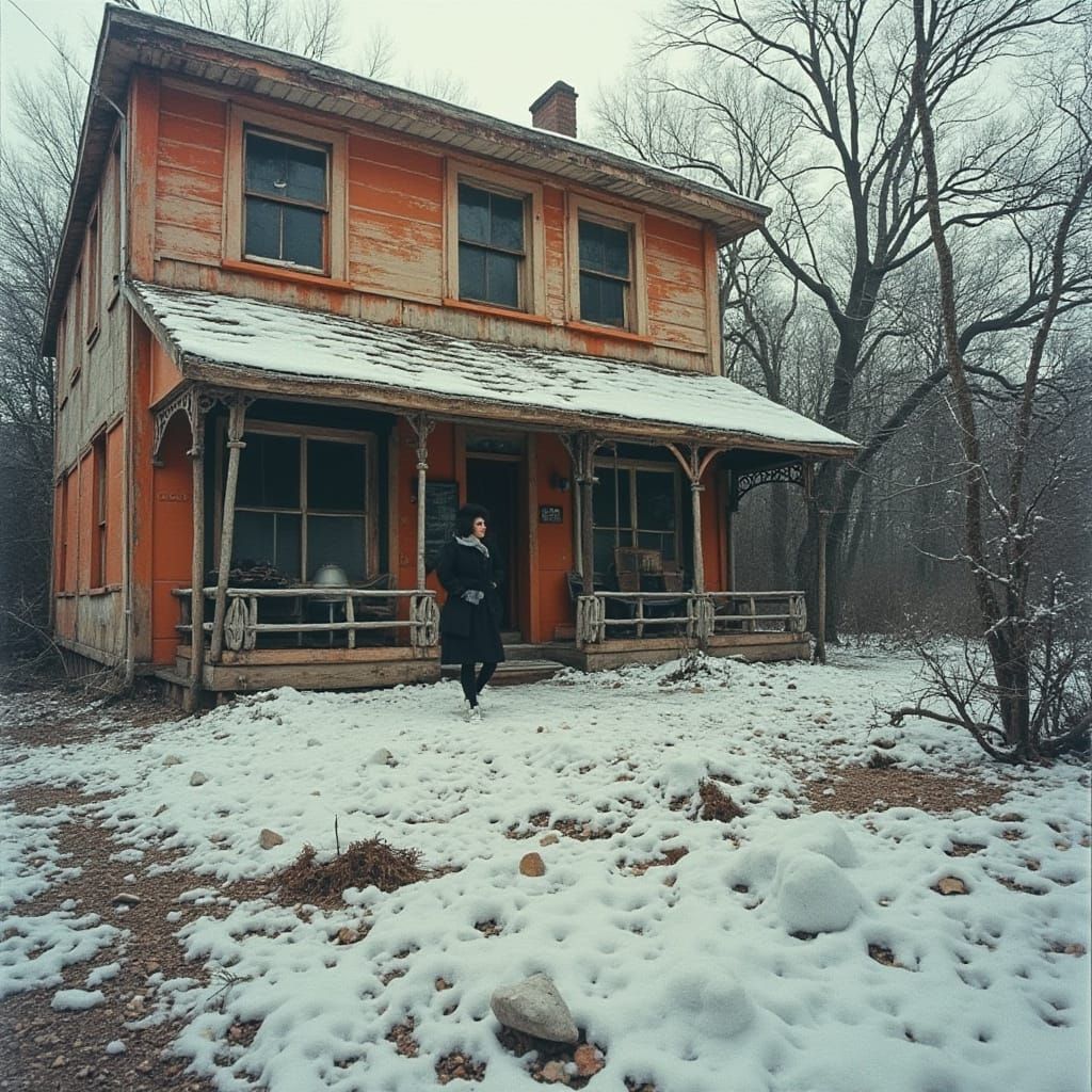 Dramatic Close-Up Portrait in Cinematic Style