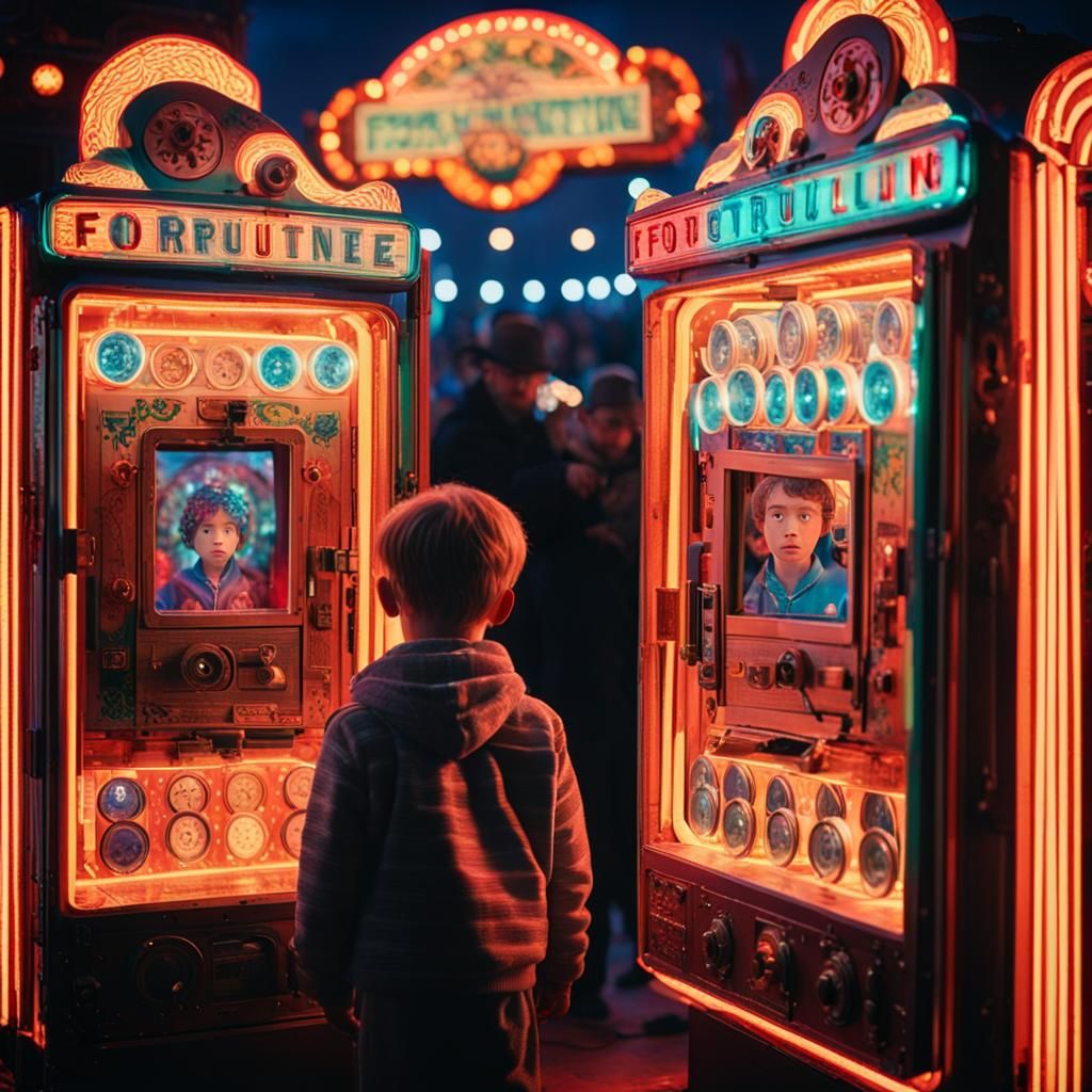 Child Hypnotized by Carnival Fortune Teller in 8mm Film