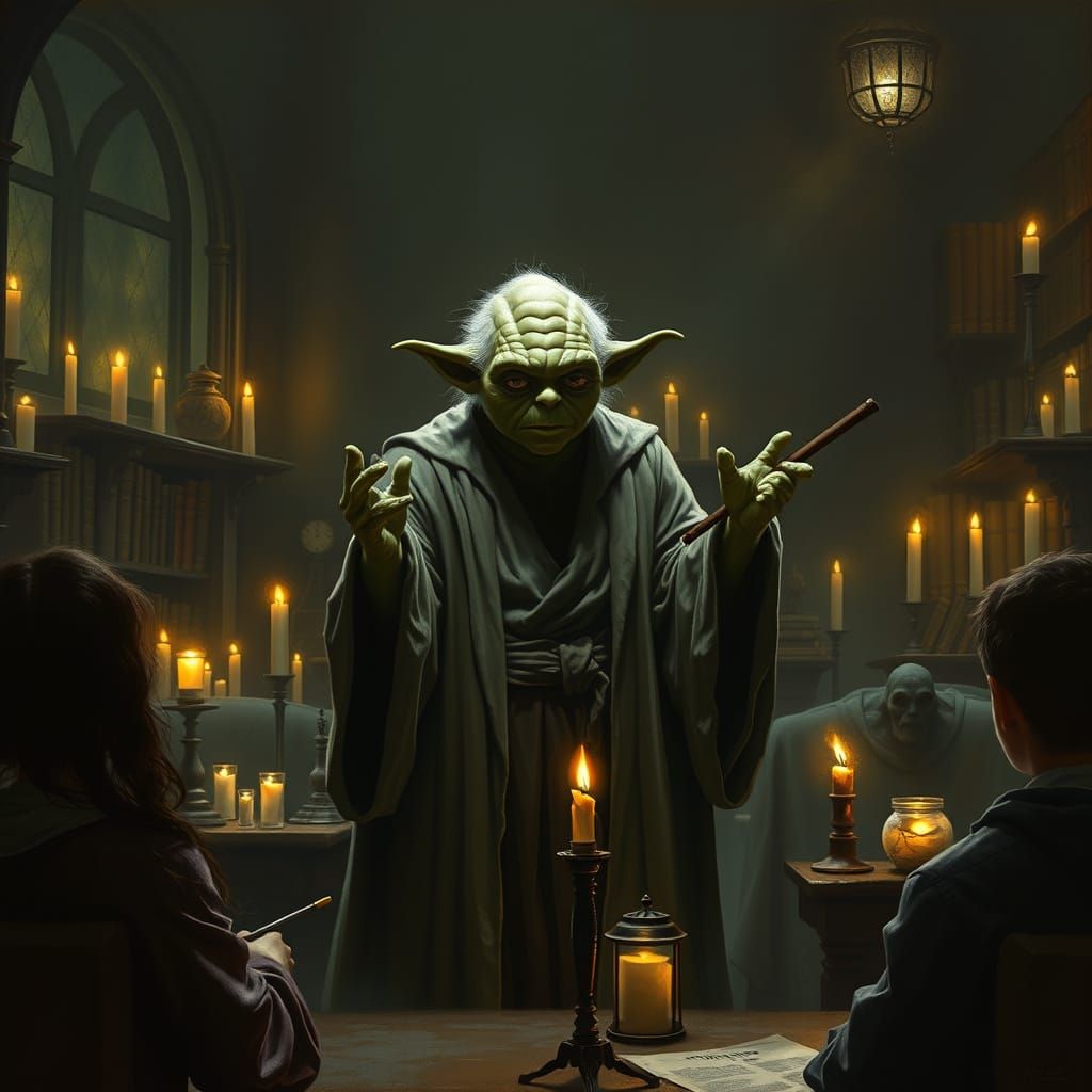 Master Yoda as the Defense Against the Dark Arts Professor