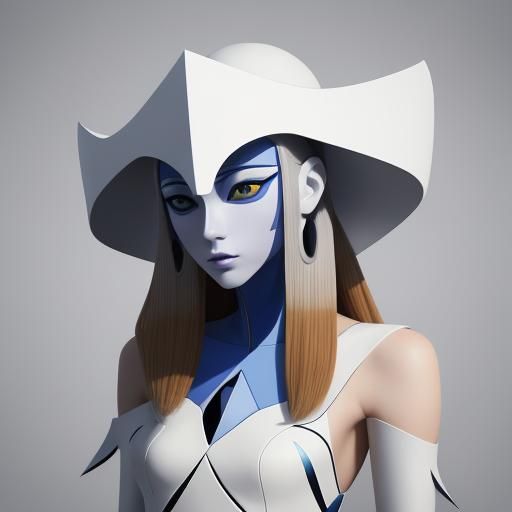 Geometric Figures in Cubist Style with Vibrant Colors