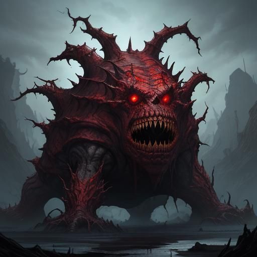 Monstrous Squash: Battlefield of Rage in Matte Painting