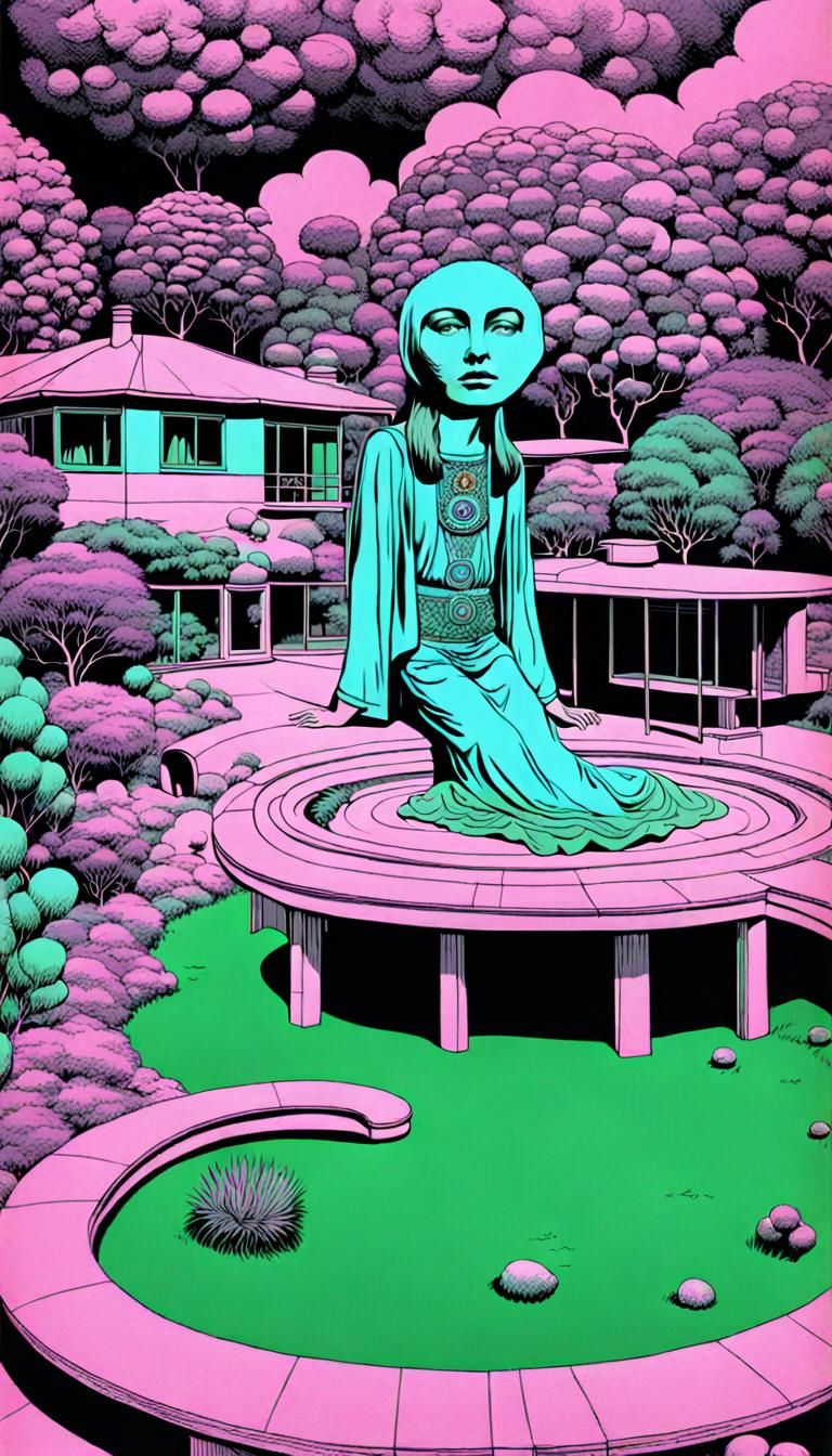 Mystic Androgynous Moon Deity Chateau