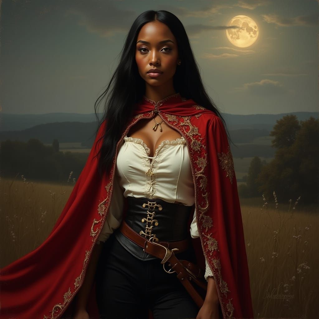 Baroque Beauty in Musketeer Attire