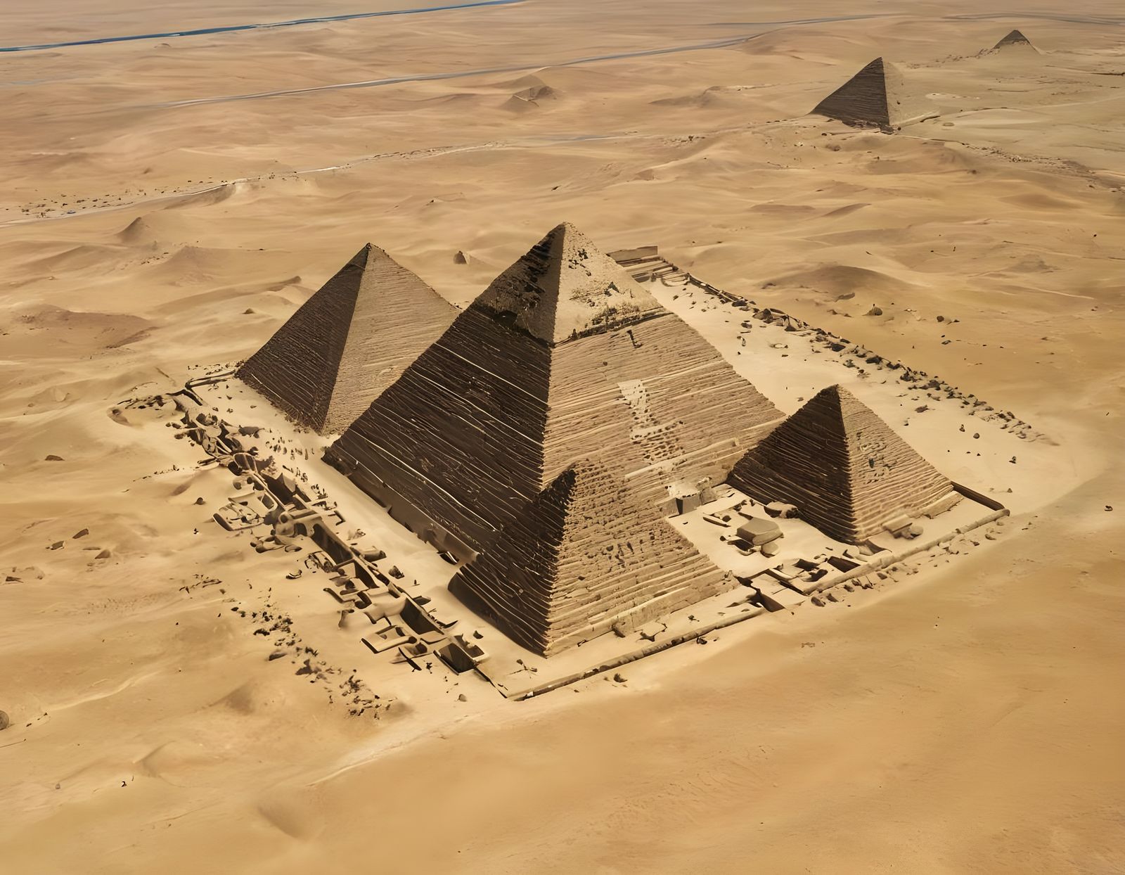 Ancient Egyptian Pyramids in Pristine Form