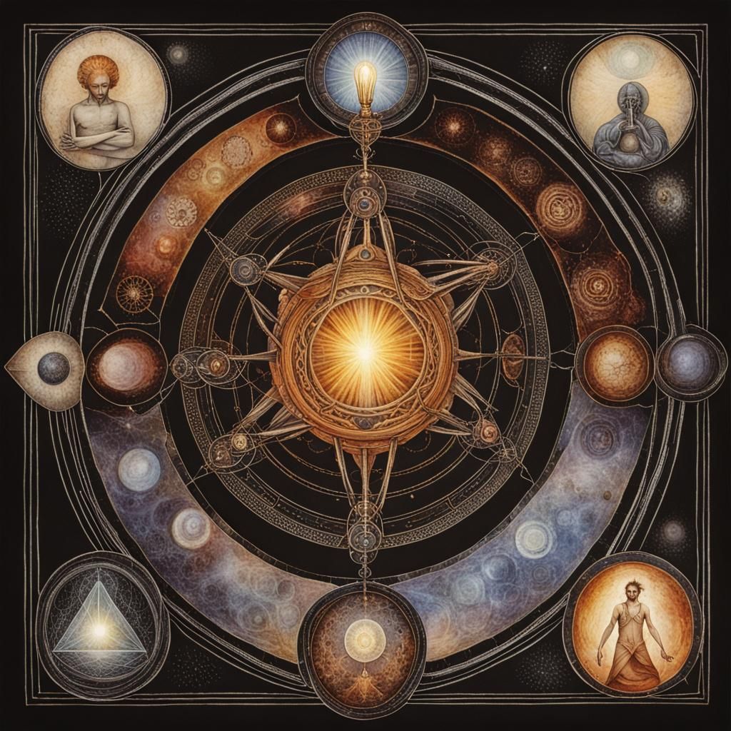 Alchemical Depiction of Soul Enlightenment