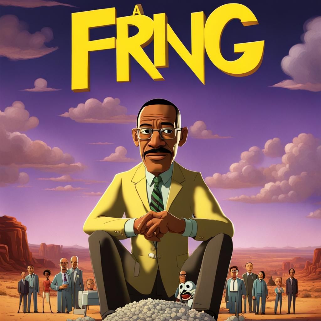 Disney Pixar Style "FRING" Movie Poster