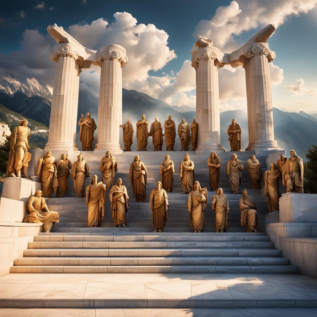 Mount Olympus Gathering of Greek Gods: DSLR Photography