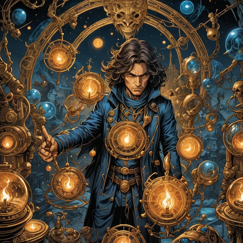 Alchemy Album Cover in Comic Book Style