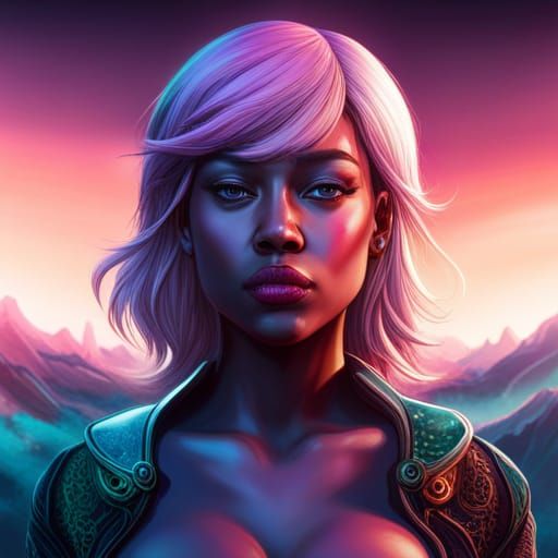 Bisexual Rapper in Detailed Fantasy Art Style