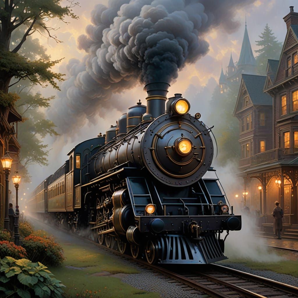 The Last Train to a Dreamworld Steampunk Fantasy