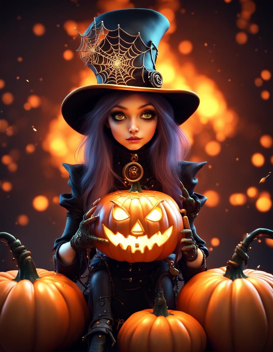 Steampunk Halloween Witch