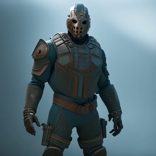 Futuristic Sci-Fi Jason Voorhees Mech Render