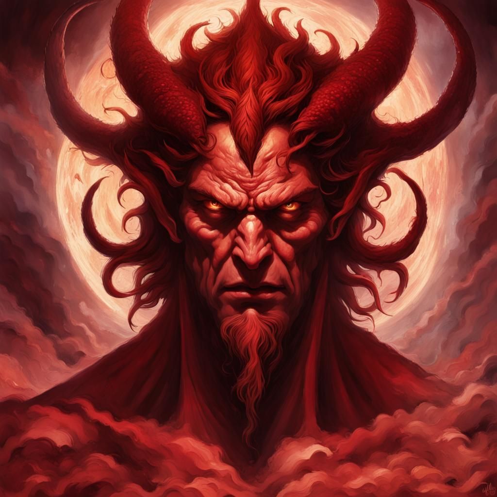 Terrifying Crimson Asmodeus: Demon of Cruelty
