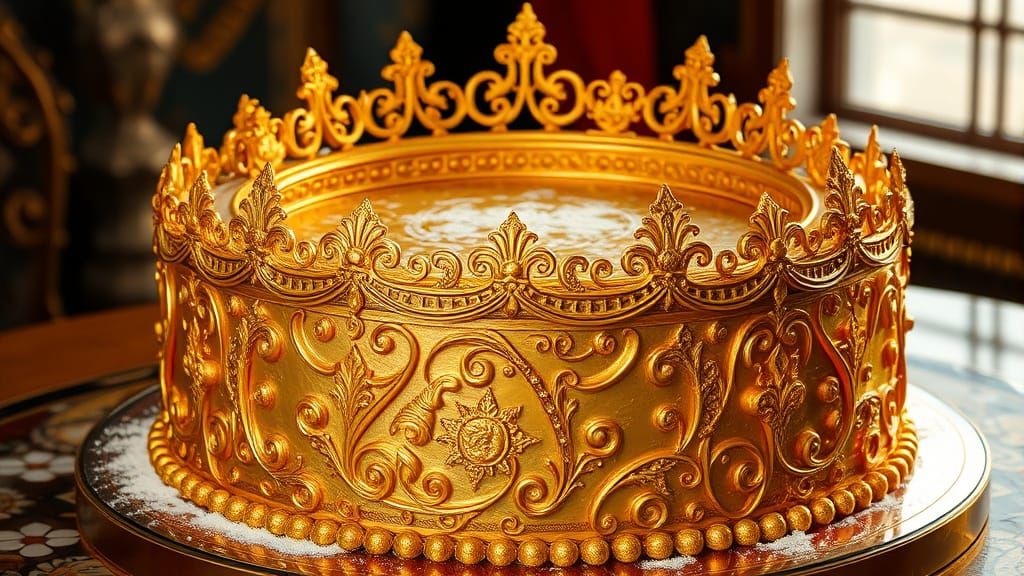 Regal Golden Cake Fit for a King
