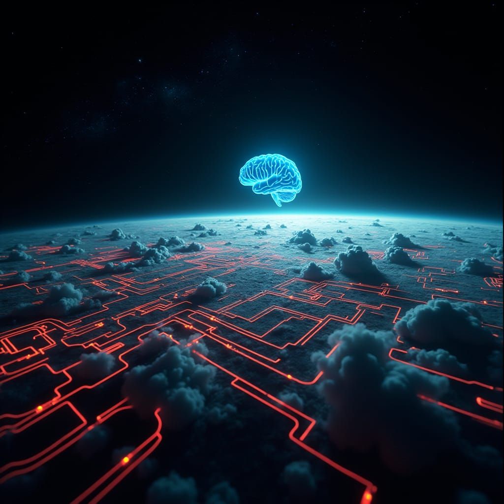 Cosmic Logic Circuitry and Orbiting Brain