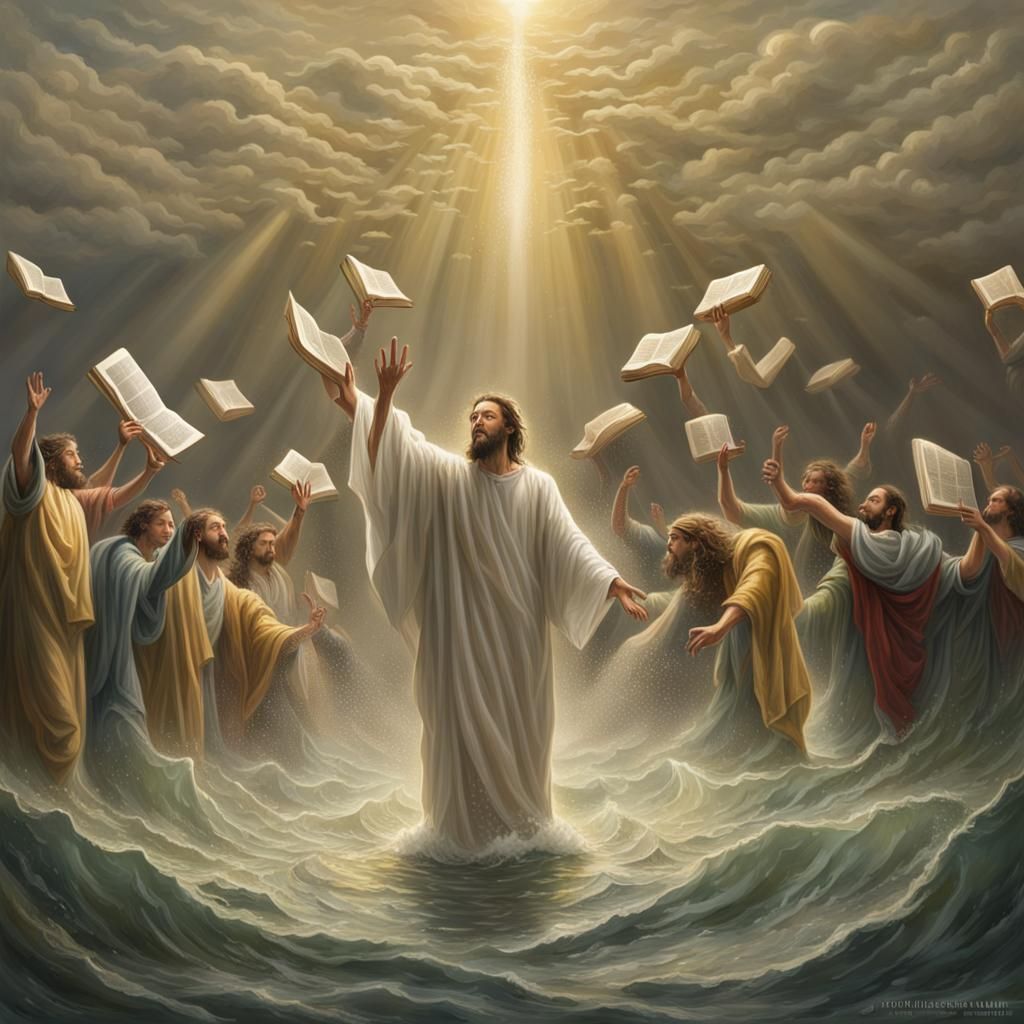 Jesus Walks on Water from Torah to Bible