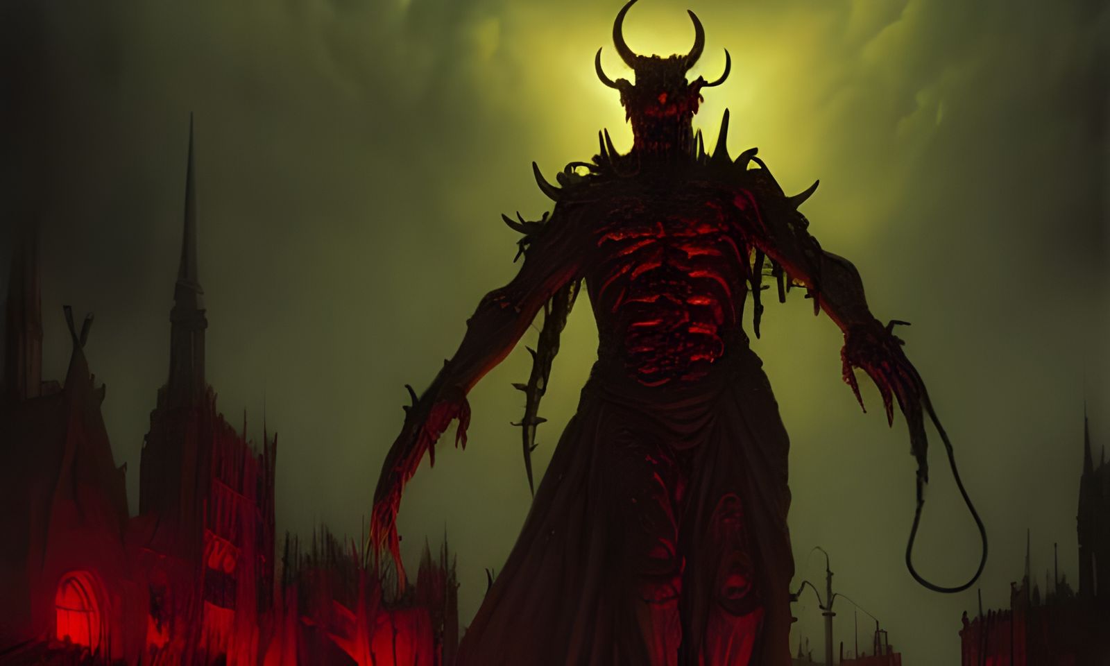 Hellfire Inferno: A Sinister Demon's Domain