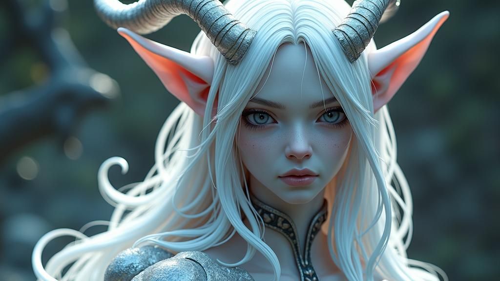 Majestic Demonic Wight in 3D Anime Art Style