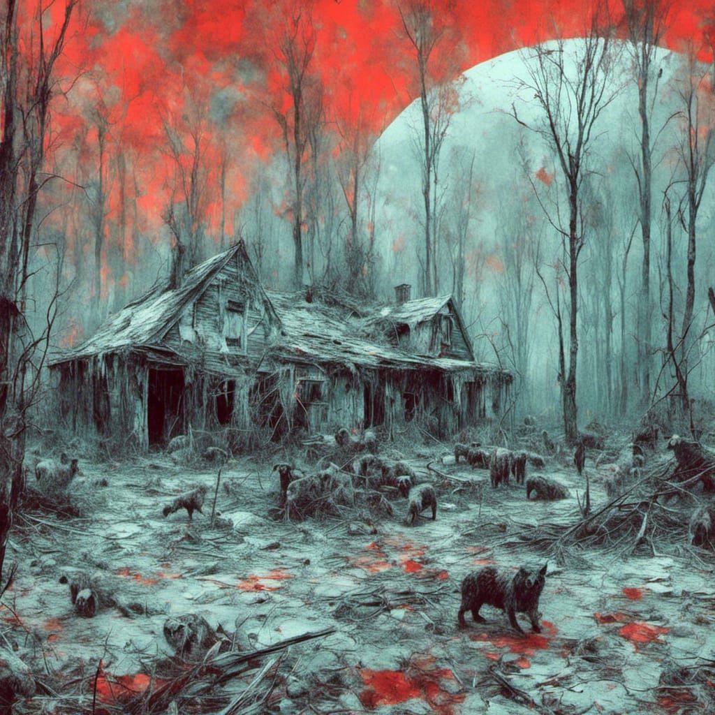 Macabre Figure in Dark Digital Art Style