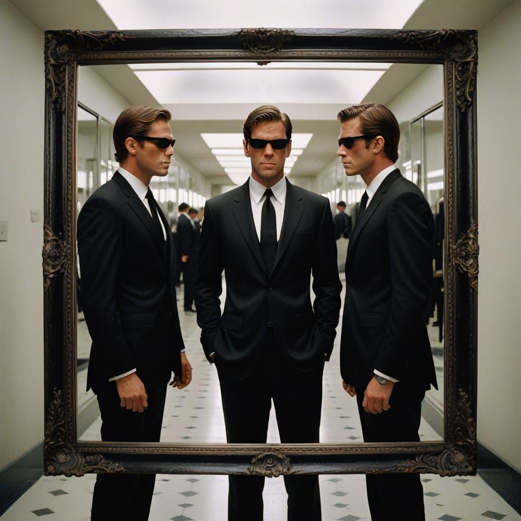 Mirrors Don't Produce Infinite Reflections: Men in Black