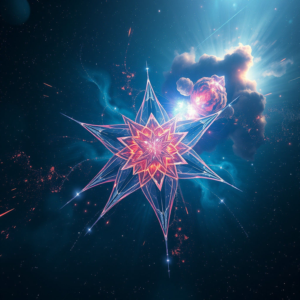 Beautiful Star in Detailed Matte Painting