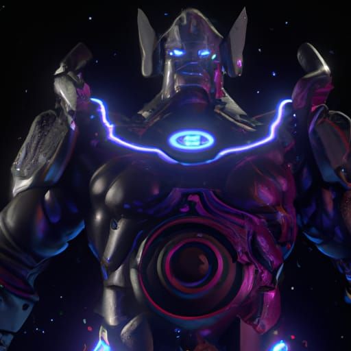 Hyperrealistic Galactus in Cinema 3D
