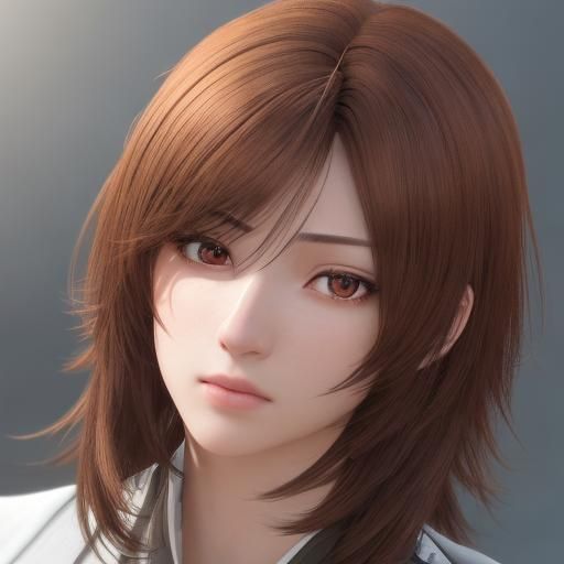 Anime-Inspired Portrait in Unreal Engine 5 Style