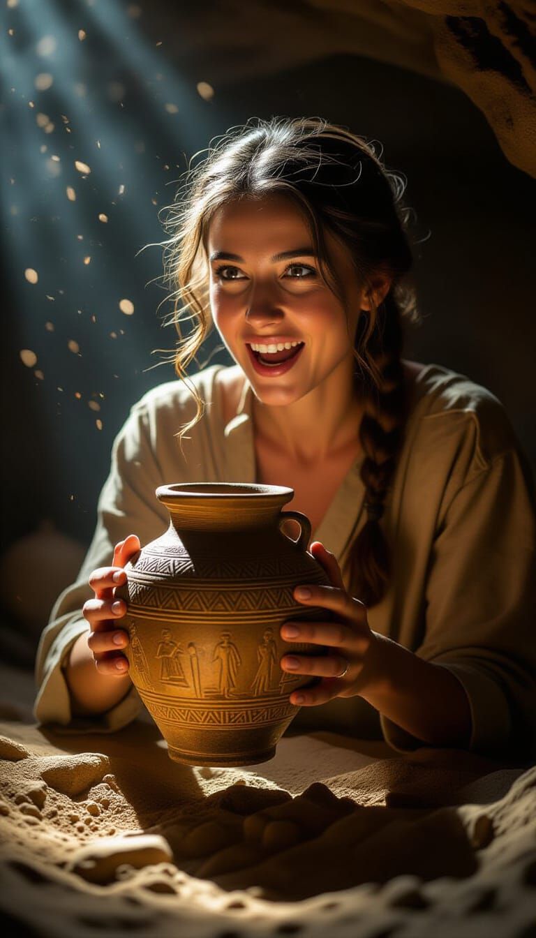 Archaeologist Discovers Ancient Honey Jar in Tomb