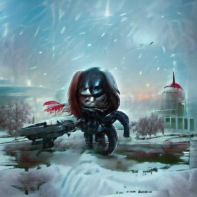 Sinister Winter Soldier Artwork in Dark Style