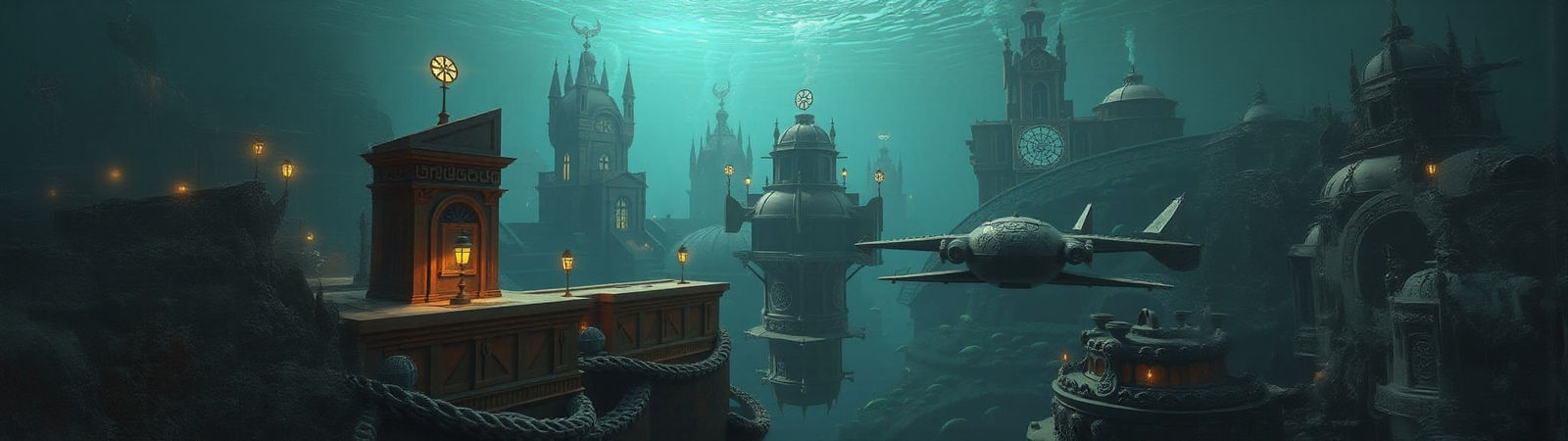 Underwater Cityscape Inspired by Celtic Mythology