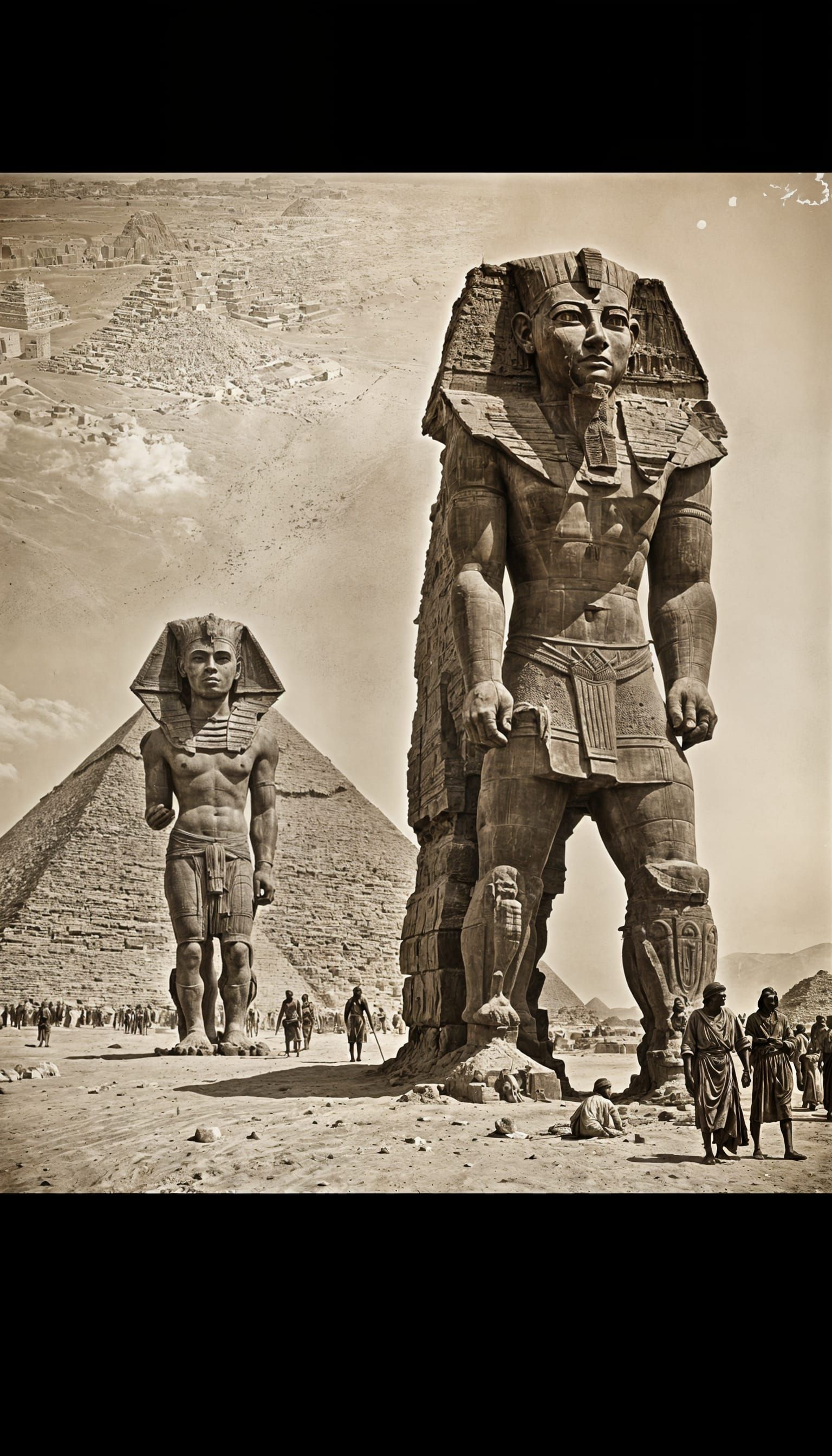 Giant Egyptian Statues