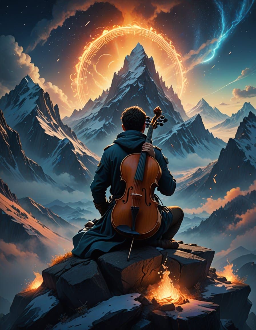 Wounded Warrior Finds Solace in Music, Amidst Swirling Notes...