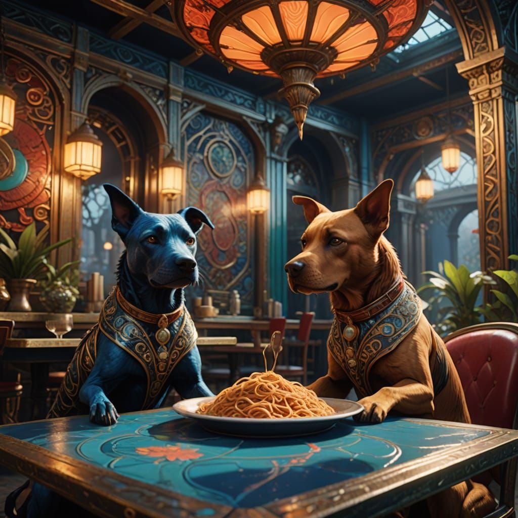 Ethereal Bombay Cafe Scene in Vibrant Concept Art