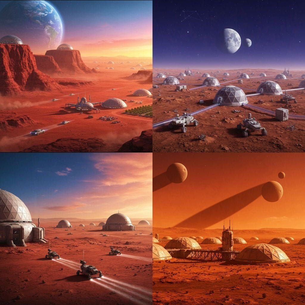 Mars Colony 2040: Futuristic Settlement on Red Planet