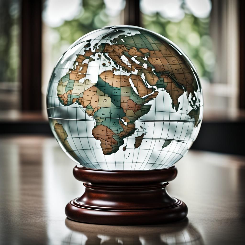 Transparent Glass Globe