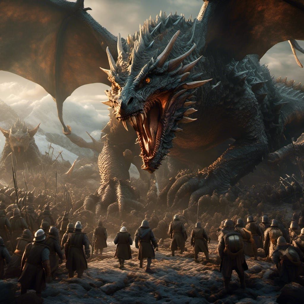Hobbit Soldiers' Epic Victory Over Dragon