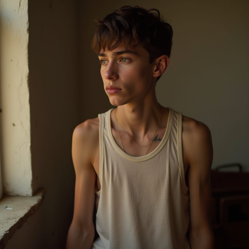 Angular Young Man in Natural Light