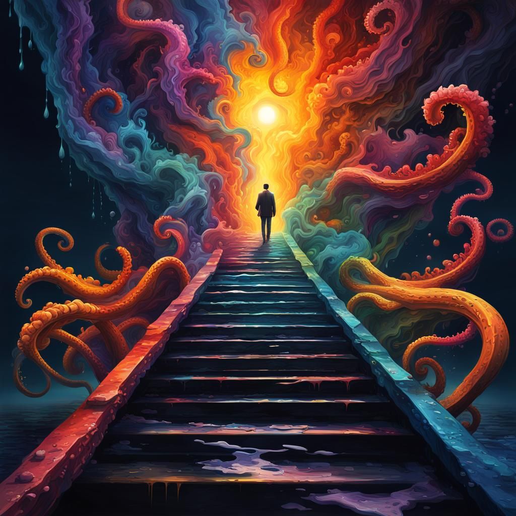 Tentacles of Darkness Ascend from a Tear in Reality