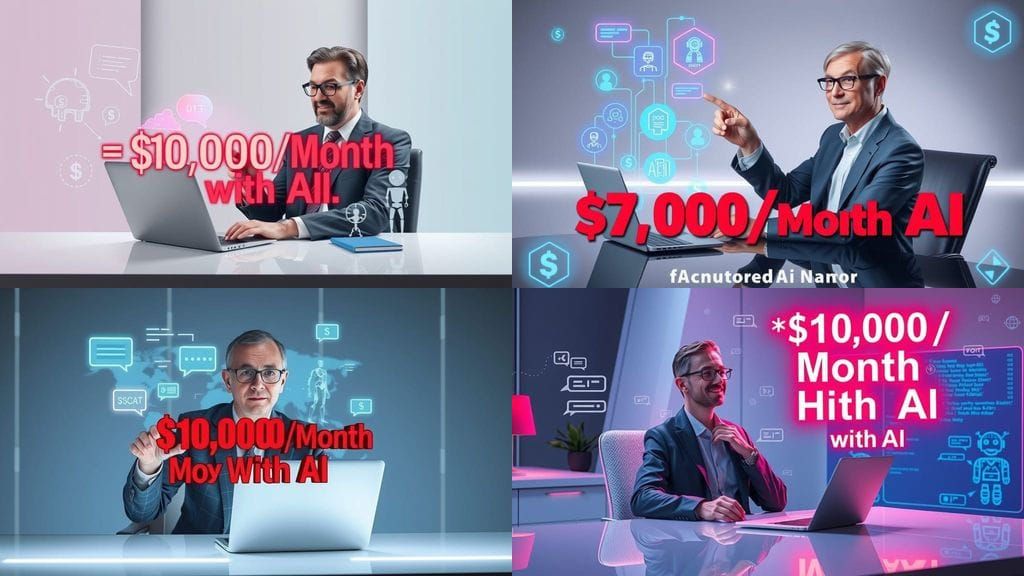 AI Mentor Shows $10k/Month Success on Futuristic Desk