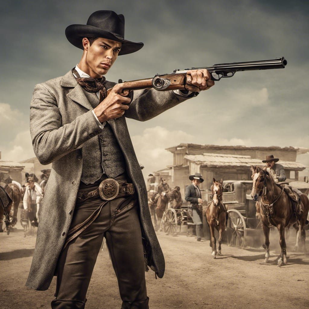 Cristiano Ronaldo as Wild West Gunslinger