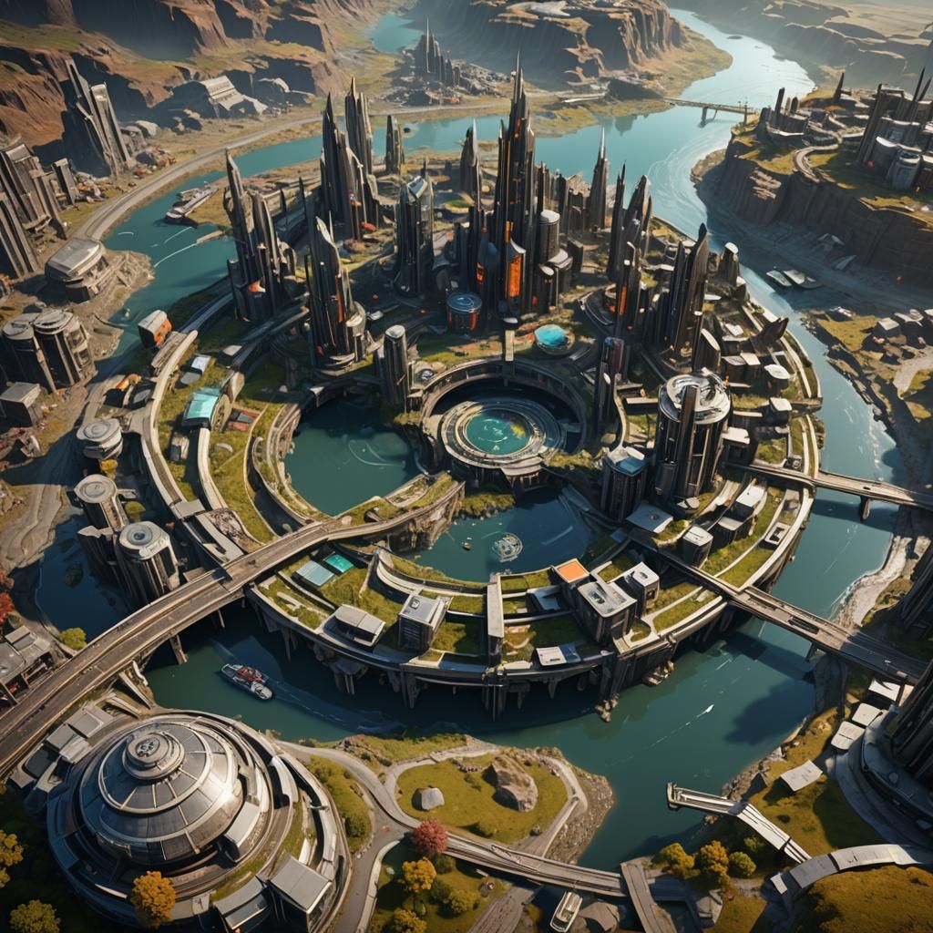 New City Concept 2050 in former Opencast Mining Area