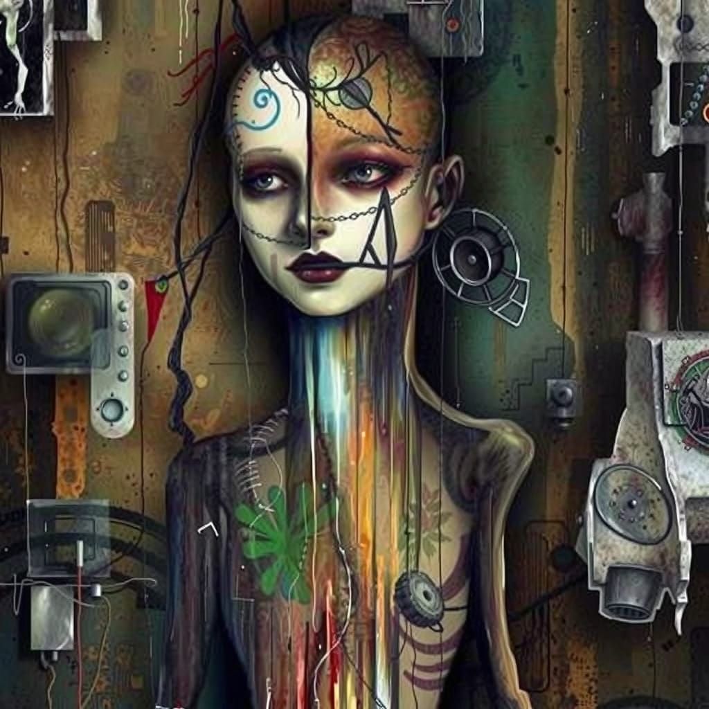 A Woman in Geometric Harmony